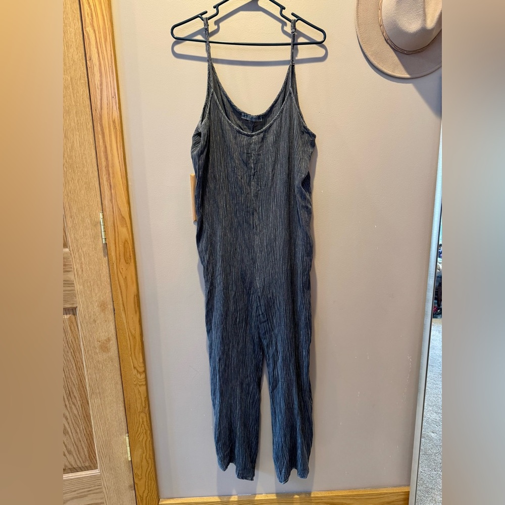 Kiwi + Punch Charcoal Jumpsuit